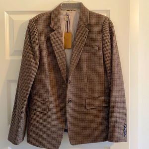 NWT Daniel Cremieux Tweed Brown Blazer size 8